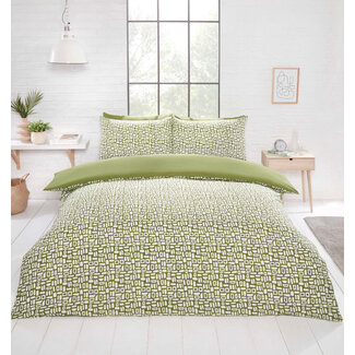 So Soft Microvezel dekbedovertrek Pebbles - groen