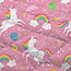 Kinderdekbed zonder overtrek Unicorns & regenbogen - 140x200 + 60x70 cm