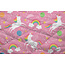 Kinderdekbed zonder overtrek Unicorns & regenbogen - 140x200 + 60x70 cm