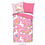 Kinderdekbed zonder overtrek Unicorns & regenbogen - 140x200 + 60x70 cm