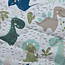 Kinderdekbed zonder overtrek Dino's - 140x200 + 60x70 cm