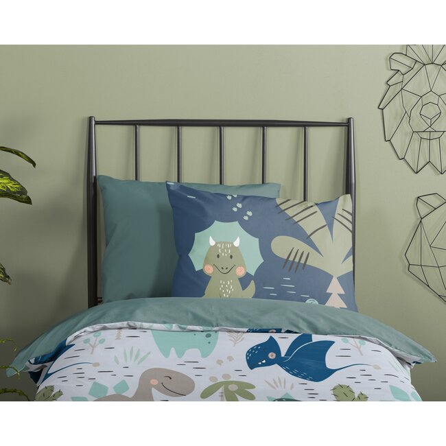 Kinderdekbed zonder overtrek Dino's - 140x200 + 60x70 cm