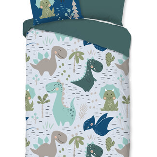 Pure Kinderdekbed zonder overtrek Dino's - eenpersoons