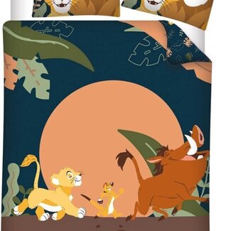 Disney & Licentie Lion King dekbedovertrek Jungle - polykatoen - eenpersoons