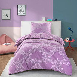 Lila dekbedovertrek