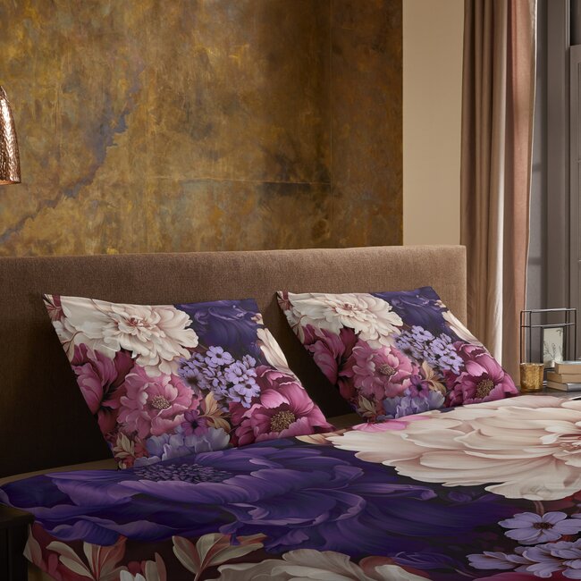 Microvezel dekbedovertrek Triade - paars