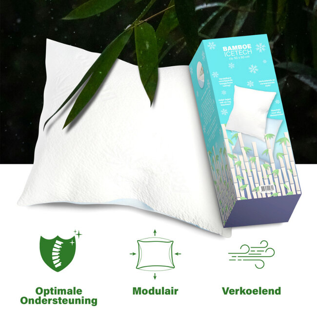 Ice Yarn 3D Kussen - Bamboo - 50x60 cm
