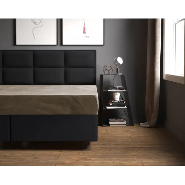 Velvet hoeslaken - taupe grijs