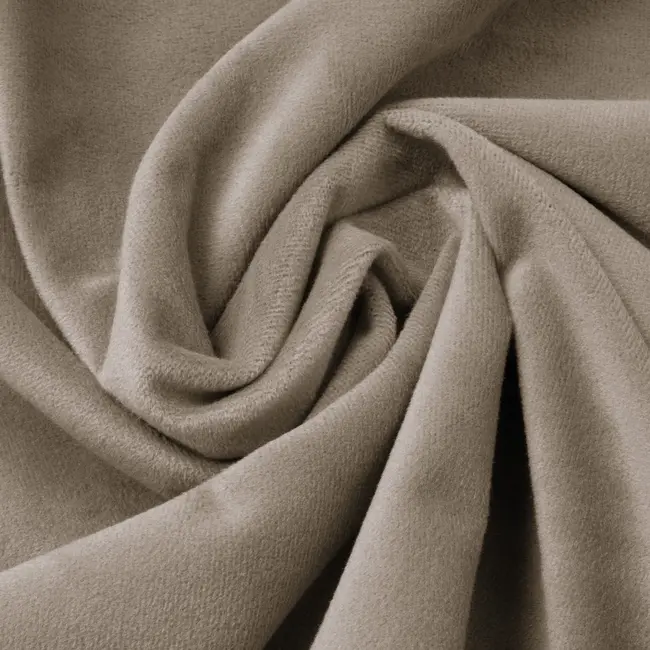 Velvet hoeslaken - taupe grijs