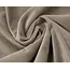 Velvet hoeslaken - taupe grijs