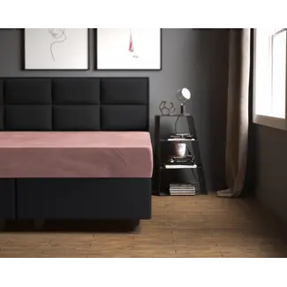 Sleeptime Velvet hoeslaken - oud roze