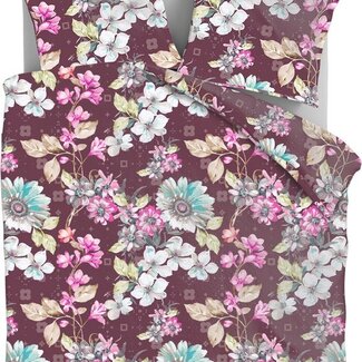 Sleep sense Flanel dekbedovertrek Flower