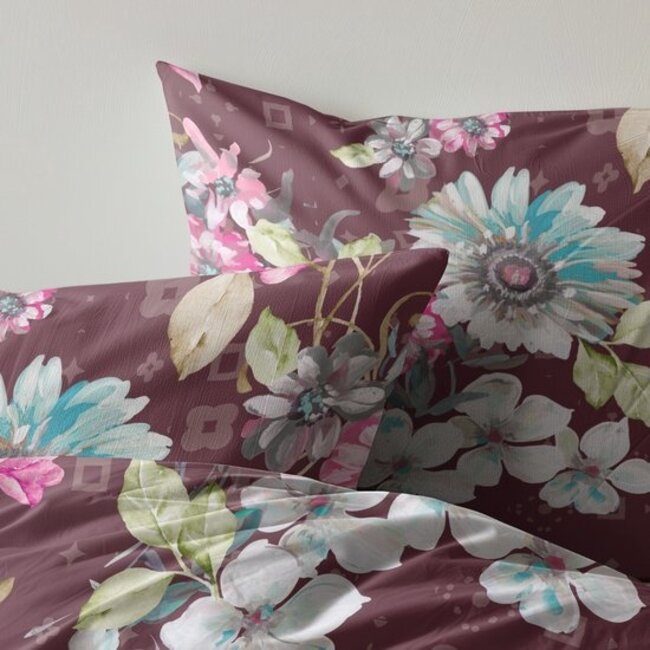 Flanel dekbedovertrek Flower