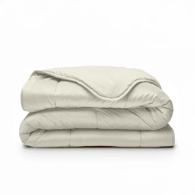 All in one lazy dekbed velvet - Dekbed en overtrek in 1 - Créme