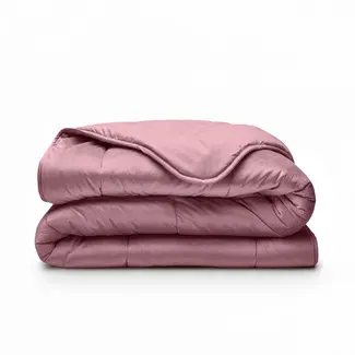 Sleeptime All in one lazy dekbed velvet - Dekbed en overtrek in 1 - Oud Roze