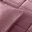 All in one lazy dekbed velvet - Dekbed en overtrek in 1 - Oud Roze