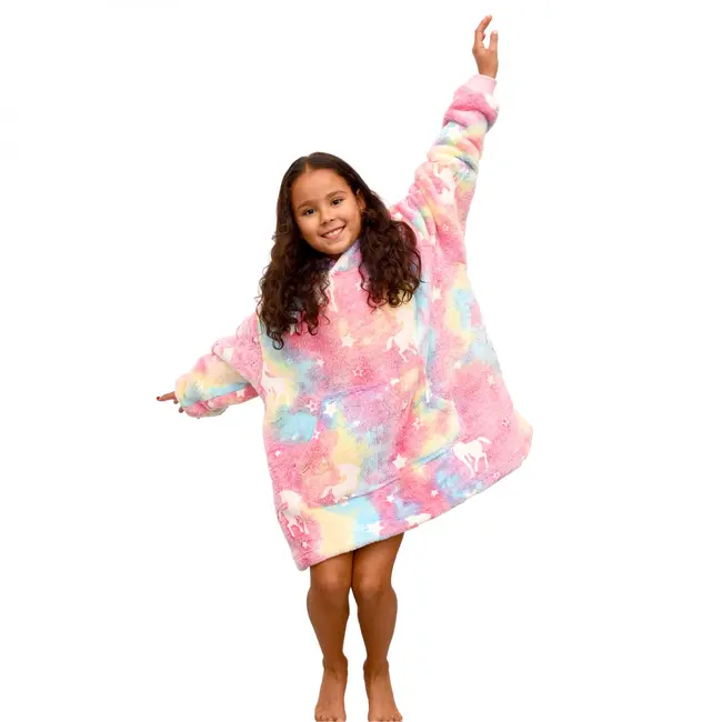 Kinder hoodie unicorn - Glow in the dark - 2-6 jaar