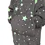 Kinder hoodie Stars grijs - Glow in the dark -2-6 jaar