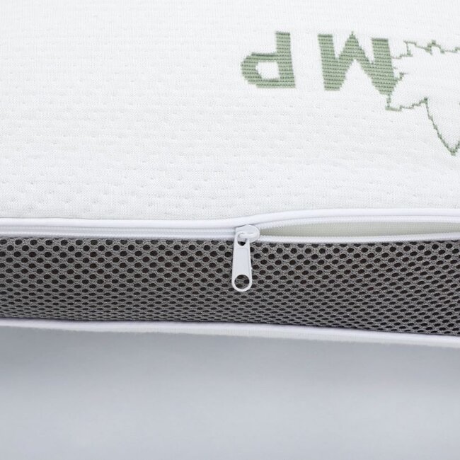 Traagschuim Hoofdkussen met 3D-rand - Hennep/katoen - 40x60 cm - (2stuks)