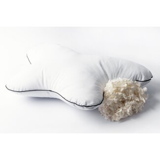 Zydante® Vlinder hoofdkussen met latex vulling - tijk: 100% katoen 50x55 cm