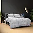 B-keus Velvet dekbedovertrek crushed - zilver - eenpersoons - 140x220 cm
