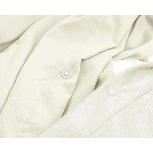 Velvet dekbedovertrek - Uni crème
