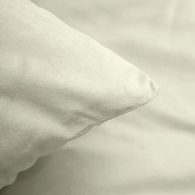 Velvet dekbedovertrek - Uni crème