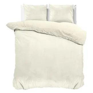 Sleeptime Velvet dekbedovertrek - Uni crème