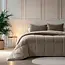 All in one lazy dekbed velvet - Dekbed en overtrek in 1 - Taupe/Grijs