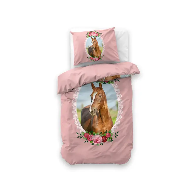 Kinderdekbedovertrek Cute Horse  - microvezel - 140x220 + 60x70 cm