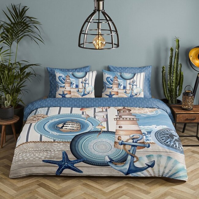 Katoen satijn dekbedovertrek Aldiana