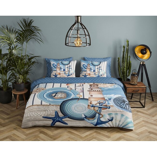 Katoen satijn dekbedovertrek Aldiana