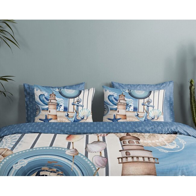 Katoen satijn dekbedovertrek Aldiana