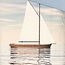 Katoen dekbedovertrek Zeilboot