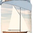 Katoen dekbedovertrek Zeilboot