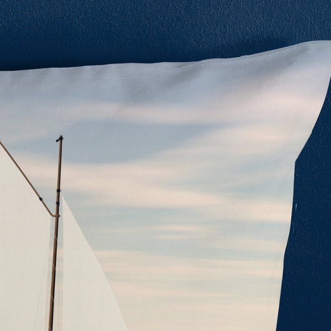 Katoen dekbedovertrek Zeilboot