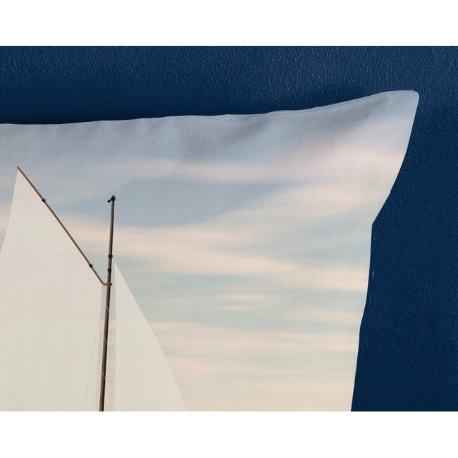 Katoen dekbedovertrek Zeilboot