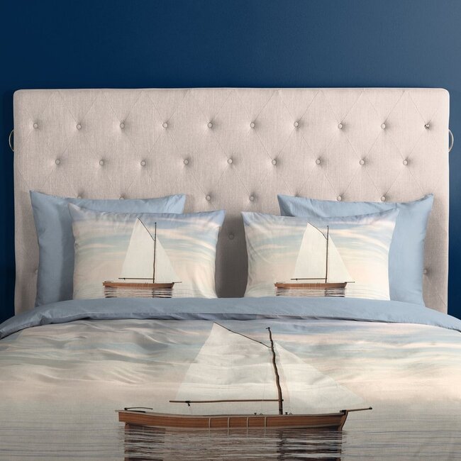 Katoen dekbedovertrek Zeilboot