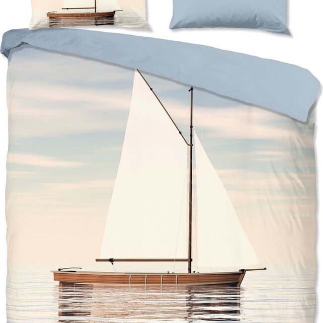 Katoen dekbedovertrek Zeilboot