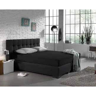 Dreamhouse Hoeslaken - enkel jersey 135gr - zwart