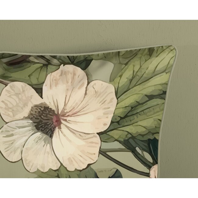 Katoen satijn dekbedovertrek Onaz - groen