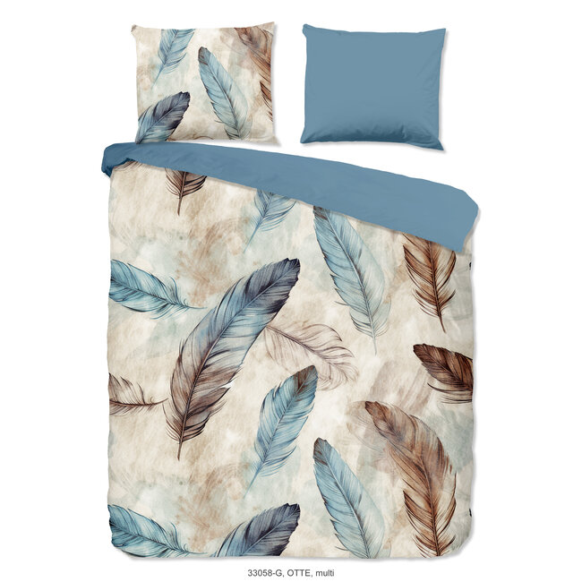 Katoen dekbedovertrek Otte - 2-persoons (200x220 + 2st 60x70cm)