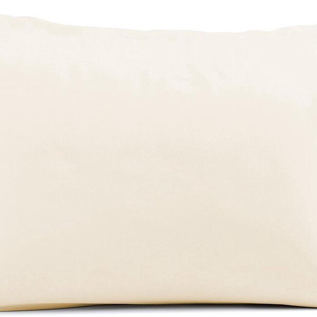 Gekleurd hoofdkussen - roze/ecru - 60x70 cm - 600 gram