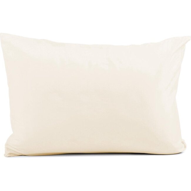 Gekleurd hoofdkussen - roze/ecru - 60x70 cm - 600 gram