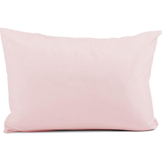 Gekleurd hoofdkussen - roze/ecru - 60x70 cm - 600 gram