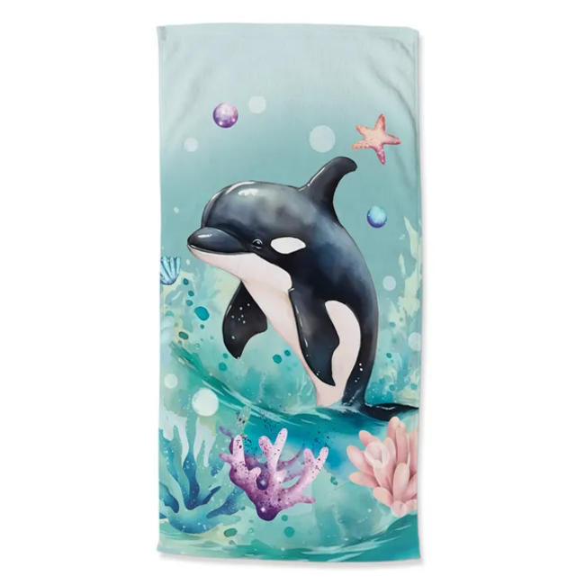 Strandlaken Orca - 75x150 cm