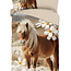 Microvezel kinderdekbedovertrek Fabi pony - 140x220 + 60x70 cm