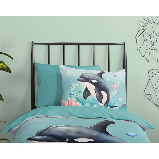 Microvezel kinderdekbedovertrek Splash - 140x220 + 60x70 cm