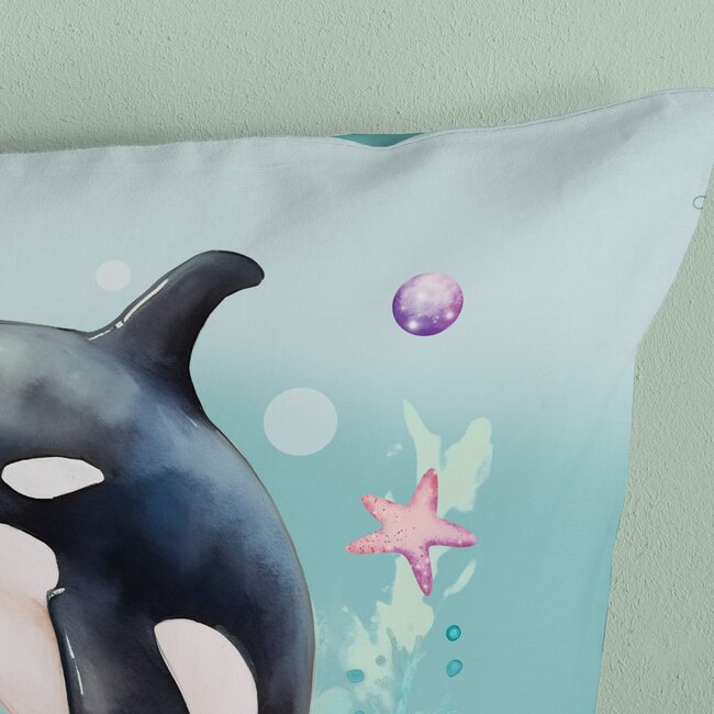 Microvezel kinderdekbedovertrek Splash - 140x220 + 60x70 cm