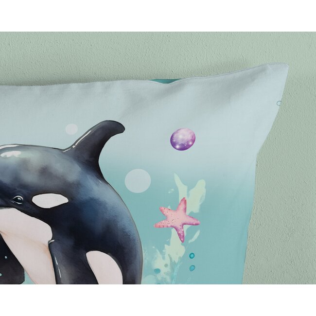 Microvezel kinderdekbedovertrek Splash - 140x220 + 60x70 cm